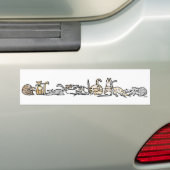 Autocollant De Voiture Adhésif pour pare-chocs de troupeau de chat (En voiture)