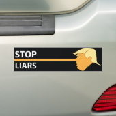 Autocollant De Voiture Adhésif pour pare-chocs de Trumpinocchio (En voiture)