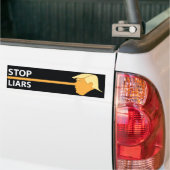 Autocollant De Voiture Adhésif pour pare-chocs de Trumpinocchio (Sur camion)