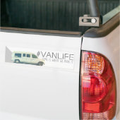 Autocollant De Voiture Adhésif pour pare-chocs de #VANLIFE (Sur camion)