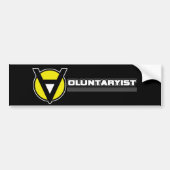 Autocollant De Voiture Adhésif pour pare-chocs de Voluntaryist (Devant)