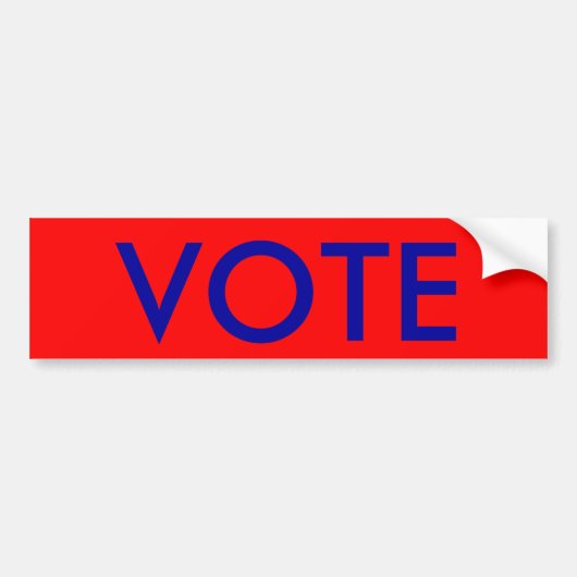 Autocollant De Voiture Adhésif pour pare-chocs de VOTE (Devant)