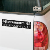 Autocollant De Voiture Adhésif pour pare-chocs de Wossamotta U (2 styles (Sur camion)