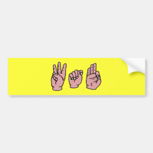 Autocollant De Voiture Adhésif pour pare-chocs de WTF