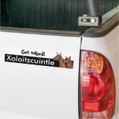 Autocollant De Voiture Adhésif pour pare-chocs de Xolitzcuintle (Sur camion)