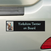 Autocollant De Voiture Adhésif pour pare-chocs de Yorkshire Terrier (En voiture)