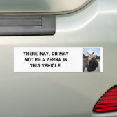 Autocollant De Voiture Adhésif pour pare-chocs de zèbre - drôle ! (En voiture)