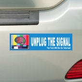 Autocollant De Voiture Adhésif pour pare-chocs "débranchez signal" (En voiture)