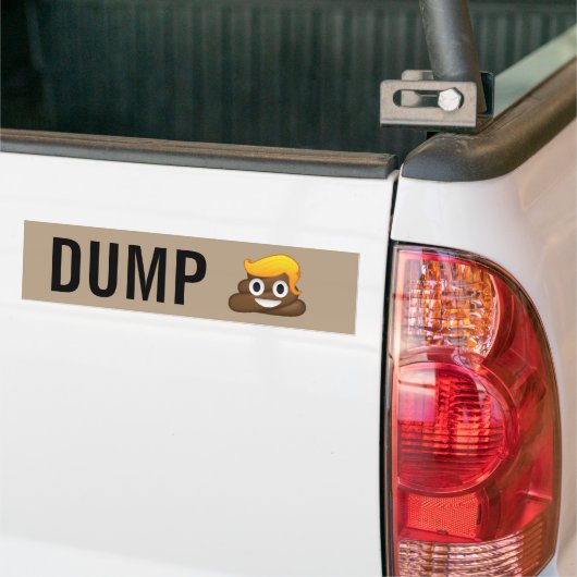 Autocollant De Voiture Adhésif pour pare-chocs d'Emoji de dunette d'atout (Sur camion)