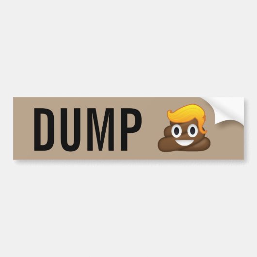 Autocollant De Voiture Adhésif pour pare-chocs d'Emoji de dunette d'atout (Devant)