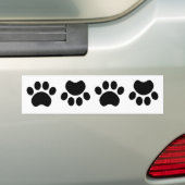 Autocollant De Voiture Adhésif pour pare-chocs d'empreinte de patte (En voiture)