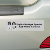 Autocollant De Voiture Adhésif pour pare-chocs d'épagneul de springer (En voiture)