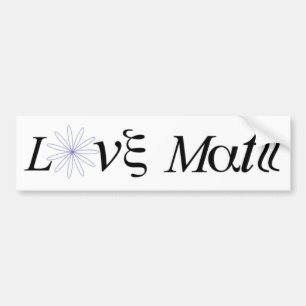 Autocollant De Voiture Adhésif pour pare-chocs d'hommage de maths