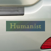 Autocollant De Voiture Adhésif pour pare-chocs d'humaniste (En voiture)