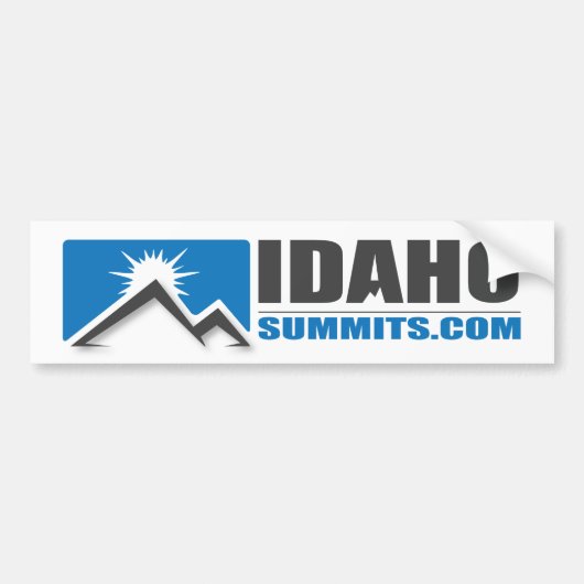Autocollant De Voiture adhésif pour pare-chocs d'Idahosummits.com (Devant)