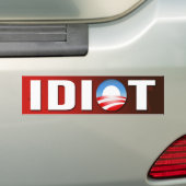 Autocollant De Voiture Adhésif pour pare-chocs d'idiot (En voiture)