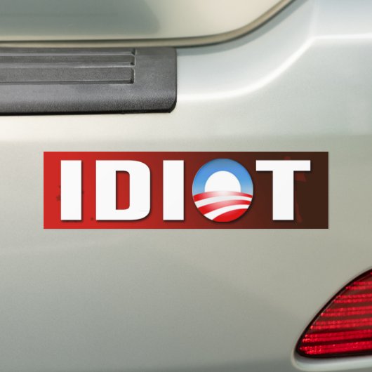 Autocollant De Voiture Adhésif pour pare-chocs d'idiot (En voiture)