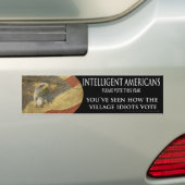 Autocollant De Voiture Adhésif pour pare-chocs d'idiots de village (En voiture)