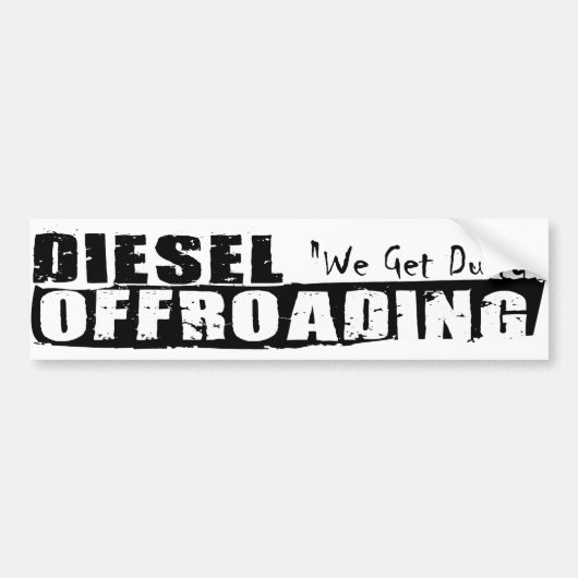 Autocollant De Voiture Adhésif pour pare-chocs diesel d'Offroading (Devant)