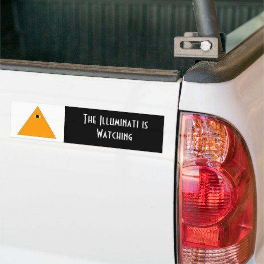 Autocollant De Voiture Adhésif pour pare-chocs d'Illuminati (Sur camion)