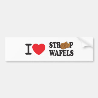 Autocollant De Voiture adhésif pour pare-chocs d'iLoveStroopwafels.com