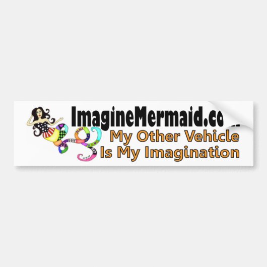 Autocollant De Voiture adhésif pour pare-chocs d'ImaginationMermaid.com (Devant)