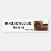 Autocollant De Voiture Adhésif pour pare-chocs d'instructeurs de danse (Devant)