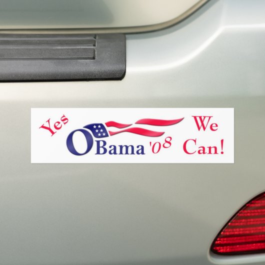 Autocollant De Voiture Adhésif pour pare-chocs d'Obama '08 (En voiture)