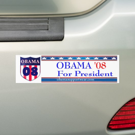 Autocollant De Voiture Adhésif pour pare-chocs d'Obama 08 (En voiture)