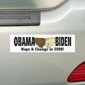 Autocollant De Voiture Adhésif pour pare-chocs d'Obama Biden (En voiture)