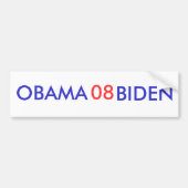 Autocollant De Voiture Adhésif pour pare-chocs d'Obama-Biden 08 (Devant)