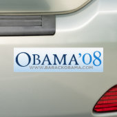 Autocollant De Voiture Adhésif pour pare-chocs d'Obama Biden 08 (En voiture)