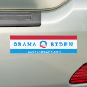 Autocollant De Voiture Adhésif pour pare-chocs d'Obama Biden (rouge, (En voiture)
