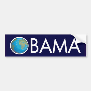 Autocollant De Voiture Adhésif pour pare-chocs d'Obama de la terre