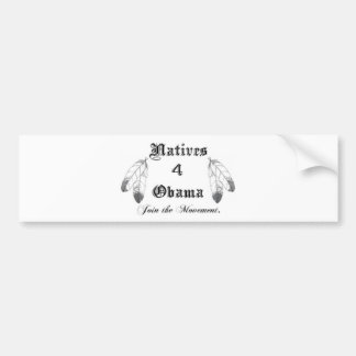 Autocollant De Voiture Adhésif pour pare-chocs d'Obama des indigènes 4