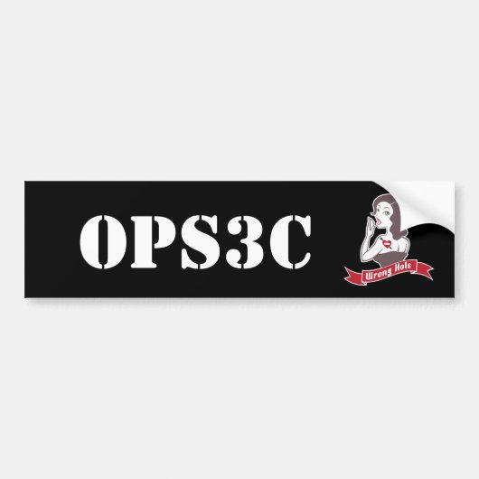 Autocollant De Voiture Adhésif pour pare-chocs d'Opsec (Devant)