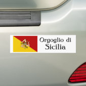 Autocollant De Voiture Adhésif pour pare-chocs d'Orgoglio di Sicilia (En voiture)