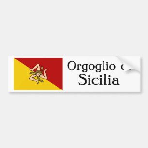 Autocollant De Voiture Adhésif pour pare-chocs d'Orgoglio di Sicilia
