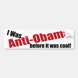 Autocollant De Voiture Adhésif pour pare-chocs drôle d'Anti-Obama