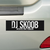 AUTOCOLLANT DE VOITURE ADHÉSIF POUR PARE-CHOCS DU DJ SKOOB (En voiture)