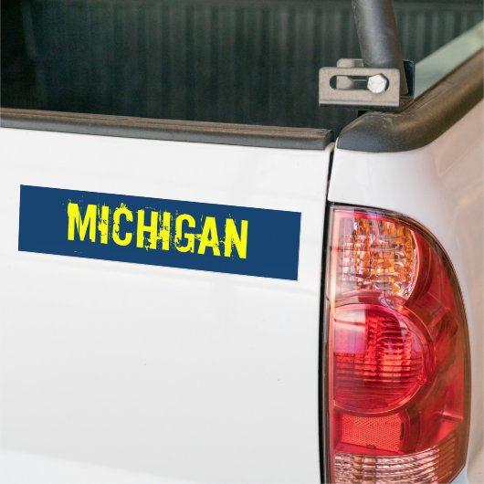 Autocollant De Voiture Adhésif pour pare-chocs du Michigan (Sur camion)