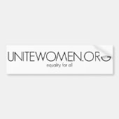 Autocollant De Voiture adhésif pour pare-chocs d'UniteWomen.org (Devant)