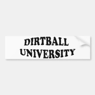 Autocollant De Voiture Adhésif pour pare-chocs d'université de Dirtball