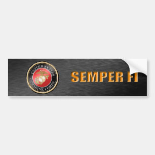 Autocollant De Voiture Adhésif pour pare-chocs d'usmc Semper fi