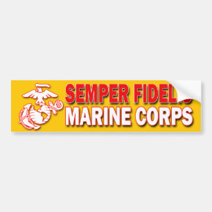 Autocollant De Voiture Adhésif pour pare-chocs d'usmc Semper Fidelis