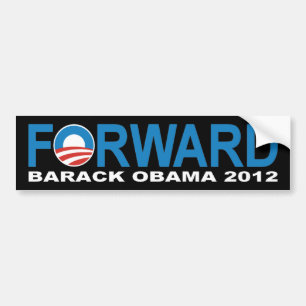 Autocollant De Voiture Adhésif pour pare-chocs "en avant" de Barack Obam