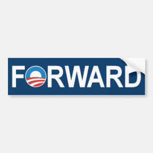 Autocollant De Voiture Adhésif pour pare-chocs "en avant" de Barack Obam