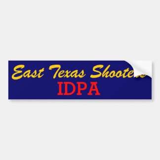 Autocollant De Voiture Adhésif pour pare-chocs est du Texas IDPA