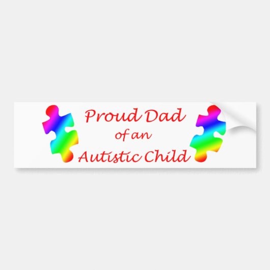 Autocollant De Voiture Adhésif pour pare-chocs fier de papa (Devant)