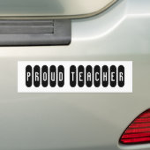 Autocollant De Voiture Adhésif pour pare-chocs fier de professeur (En voiture)